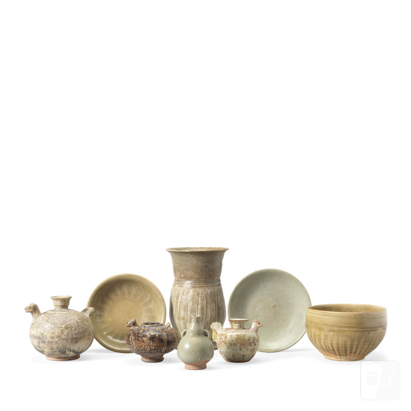 十三至十五世紀 越南及泰國青釉器皿一組 | A COLLECTION OF CELADON WARES